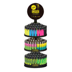 Clipper Large Espositore 144 Accendini a Pietrina Mix10