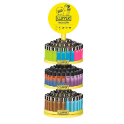 Clipper Micro Espositore 144 Accendini a Pietrina Paint Mix21