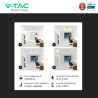 V-Tac VT-8179 Plafoniera LED Rotonda 40W SMD Chip CREE CCT 5in1 IP65