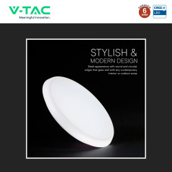 V-Tac VT-8179 Plafoniera LED Rotonda 40W SMD Chip CREE CCT 5in1 IP65