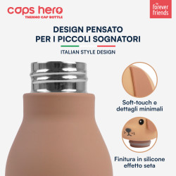 CapsHero Borraccia Termica Bambini Senza BPA 520ml Cane Dog Duke