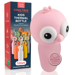 CapsHero Borraccia Termica Bambini Senza BPA 520ml Flamingo Fia