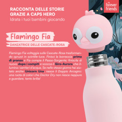 CapsHero Borraccia Termica Bambini Senza BPA 520ml Flamingo Fia