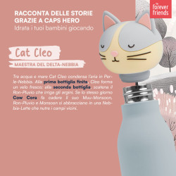 CapsHero Borraccia Termica Bambini Senza BPA 520ml Gatto Cat Cleo