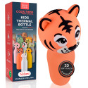 Borraccia Termica per Bambini Acciaio Inox 18/8 CapsHero Senza BPA 520ml Antiodore Caldo 12h Freddo 24h Fantasia Tigre Tiger Teo