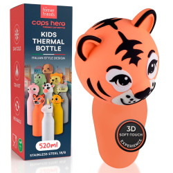 CapsHero Borraccia Termica Bambini Senza BPA 520ml Tigre Tiger Teo