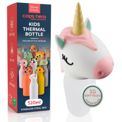 CapsHero Borraccia Termica Bambini 520ml Unicorno Unicorn Una