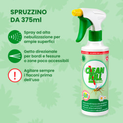 Insetticida Acaricida da Piretro Naturale Clean Kill Spray 375 ml