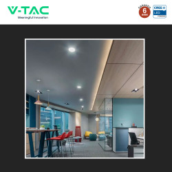 V-Tac VT-61024CCT Mini Pannello LED SMD Rotondo 24W Chip CREE CCT