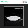 V-Tac VT-61024CCT Mini Pannello LED SMD Rotondo 24W Chip CREE CCT