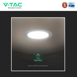 V-Tac VT-61024CCT Mini Pannello LED SMD Rotondo 24W Chip CREE CCT