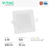 V-Tac VT-61006CCT Mini Pannello LED SMD Quadrato 6W CREE CCT