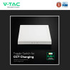 V-Tac VT-61012CCT Mini Pannello LED SMD Quadrato 12W Chip CREE CCT