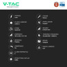 V-Tac VT-61024CCT Mini Pannello LED SMD Quadrato 24W Chip CREE CCT