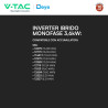 V-Tac Inverter Monofase Ibrido On-Grid / Off-Grid 3,6kW IP65