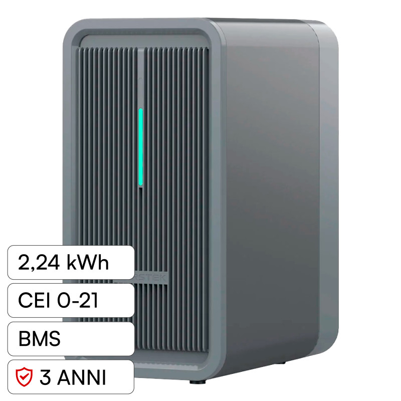 Marstek Batteria BMS LiFePO4 44,8V 50Ah 2,24kWh IP65 Balcone CEI 0-21