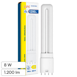 Life Lampadina LED 2G11 4 Pin 24W Tubolare PL-L SMD in Vetro