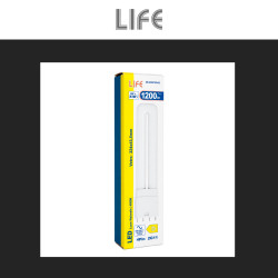 Life Lampadina LED 2G11 4 Pin 24W Tubolare PL-L SMD in Vetro