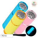 Uniross Torcia LED per Bambini Glow in the Dark Fosforescente Anti-Urto in Alluminio IP44 con Laccio da Polso - mod. ULFL019
