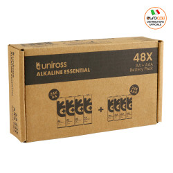 Uniross Alkaline Essential Pile Alcaline LR6 AA + LR03 AAA