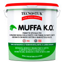 Tecnostuk Muffa K.O. Fondo Antimuffa Termoisolante Igienizzante Traspirante Bianco per Interni ed Esterni - Barattolo da 3L