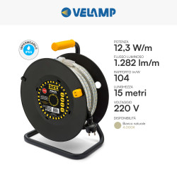 Velamp RibbON Striscia LED Avvolgibile 185W Monocolore SMD Chip 2835