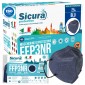 Sicura Protection 25 Mascherine Protettive Colore Blu Filtranti Monouso con Fattore di Protezione Certificato FFP3 NR in TNT