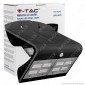 V-Tac VT-767-7 Lampada da Muro LED 7W con Pannello Solare e Sensore Colore Nero - SKU 8279