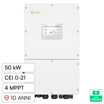 V-Tac Solis Inverter Trifase On-Grid / Off-Grid 50kW IP66