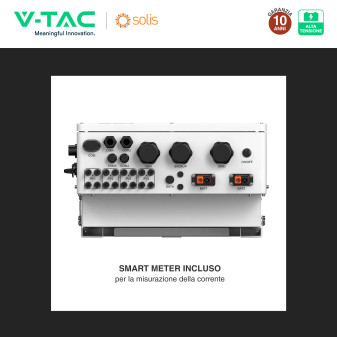 V-Tac Solis Inverter Trifase On-Grid / Off-Grid 50kW IP66
