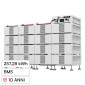 V-Tac Deye BOS-B PRO-A3 Armadio Rack da Terra 16 Accumulatori BMS LiFePO4 257,28kWh per Inverter Trifase - SKU 12820