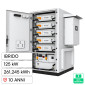 V-Tac Deye Kit Fotovoltaico 5 Accumulatori BMS LiFePO4 261kWh + Inverter Ibrido Trifase 125kW - SKU 12813