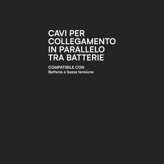 Coppia di Cavi Rosso e Nero per Collegamento Batterie Bassa Tensione
