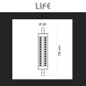 Life Lampadina LED R7s 18W Tubolare L118 SMD