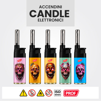 Accendigas Elettronici Arty Skull Prof - Serie da 5