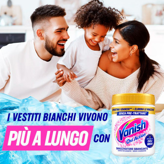 Vanish Oxi Action Pink Smacchiatore Sbiancante in Polvere
