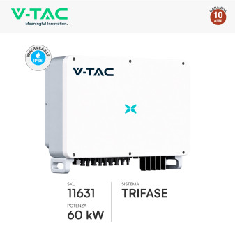 VT-61060 Inverter 60kW Trifase Pannelli Fotovoltaici V-Tac