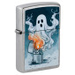 Zippo Accendino a Benzina Ricaricabile e Antivento con Fantasia Ghost Lighter Design - mod. 47436