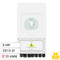 V-Tac Deye Inverter Monofase Ibrido On-Grid / Off-Grid 5kW IP65 CEI 0-21 Garanzia 10 Anni Display LCD - SKU 12696