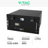 Accumulatore 9,60kWh LiFePO4 BMS Fotovoltaico CEI 0-21 V-Tac