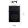 Accendino Zippo mod. 47417 Jack Daniel's Nero