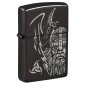Zippo Accendino a Benzina Ricaricabile e Antivento con Fantasia Norse Design - mod. 47278