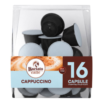 16 Capsule Baciato Caffè Cappuccino Cialde Compatibili Nescafè