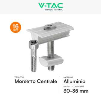 Kit Struttura per Montaggio 8 Pannelli Solari su Lamiera Grecata