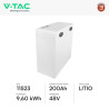 Set 8 Pannelli Fotovoltaici + Inverter 3,6kW + Batteria 9,60kWh V-Tac