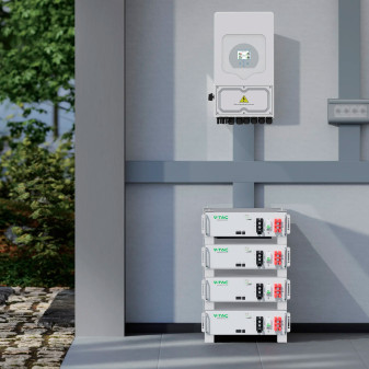 Kit Inverter 3,6kW Monofase LCD CEI 0-21 + Batteria LiFePO4 5.12kWh