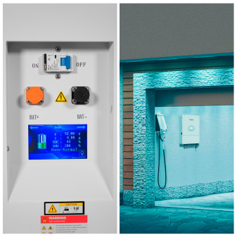 Kit Inverter 3,6kW Monofase LCD CEI 0-21 + Batteria LiFePO4 10.24kWh