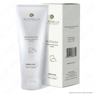 Alkemilla Glycolica Crema Viso 12% Anti-age e Anti-macchie - Flacone