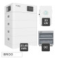 Kit Inverter Trifase Deye 20kW + Batteria BMS LifePo4 20,48kWh + Quadro DC 3 Stringhe + Quadro AC Chint CEI 0-21