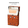 Champ Porta Sigarette Porta Pacchetto Fantasia Skull & Strass